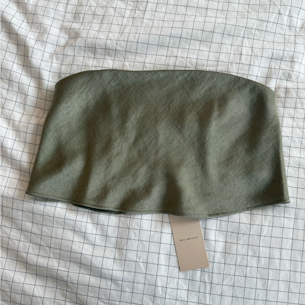 NWT Bec and bridge Green Tube top